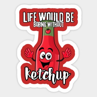 Ketchup Tomato Character Sticker
